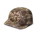 Λεπτομερής όψη καπέλου 5-panel camo duck hunter με μεταλλικά καψούλια και υφή καμβά - M(56-58cm) / Καμουφλάζ Καφέ