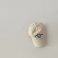 Detalle de gorra de béisbol beige vintage con bordado azul 'AWESOME SINCE 1987' - M (56-58cm) / Blanco Roto