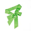 Ceinture large élégante en satin vert néon avec nœud papillon pour accessoire de robe - Vert clair