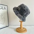 Vintage donkergrijze camouflage vissershoed voor buitenavontuur en zonwering - M (56-58cm) / Zwart Grijs Camouflage