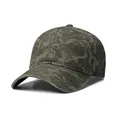 American style camouflage short brim baseball cap with a street style tactical design - M(56-58cm) / Army Green