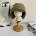 Cappello da aviatore termico verde militare con paraorecchie e fibbia regolabile - M(56-58cm) / Verde