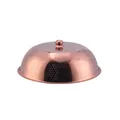 Cloche alimentaire en acier inoxydable or rose poli avec trous de ventilation fins - Or Rose (A404) / Or rose