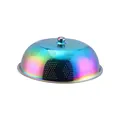 Cloche alimentaire en inox arc-en-ciel avec maillage fin pour la ventilation - Multicolore (A404) / Blanc AB