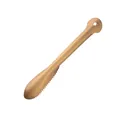 Goldenes gebürstetes Edelstahl Buttermesser und Fischschupper mit gezackter Kante und Aufhängeloch - A367 Fischschuppenschaber - Gold