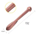 Rose gold stainless steel fish scaler with non-slip handle and serrated edge scraper - Polka Dot - Rose Gold