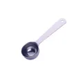 Single 304 stainless steel measuring spoon with deep round head and flat long handle - 20ml-Silver