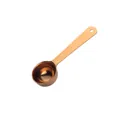 Rose gold stainless steel measuring spoon with long handle and mirror polished finish - 20ml-Gold