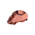 Rose gold 304 stainless steel oyster plate with pleated edges and SUS304 stamp - Rose Gold