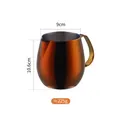 304 stainless steel milk frothing pitcher in gradient bronze finish with dimensions - Large / Magic Red