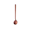 Modern 304 stainless steel coffee spoon with matte rose gold finish and round long handle - Rose Gold