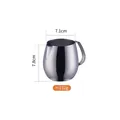 350ml stainless steel milk frothing pitcher with measurements 7.1cm by 7.8cm in silver - Small / Natural