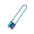 Vide-pomme arc-en-ciel en acier inoxydable avec embout dentelé et marque SUS 304 - Couleur AB