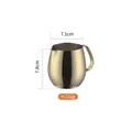 304 Stainless steel coffee milk frothing pitcher in matte gold finish, 132g capacity - Small / Champagne