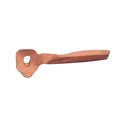 Manual stainless steel noodle cutter in rose gold with anti-slip ergonomic handle grip - Rose Gold