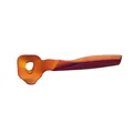 Ergonomic stainless steel noodle cutter with vibrant orange-purple gradient metallic finish - Magic Red
