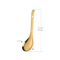 Louche dorée en acier inoxydable 304 poli avec trou de suspension, longueur 23,1cm - Or (Cuillère À Riz A061)