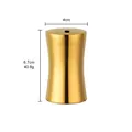 Conteneur cylindrique en acier inoxydable doré, hauteur 6,7cm pour usage hôtelier - Or (Porte-Cure-Dents A154)
