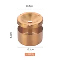 Cendrier cylindrique en acier inoxydable 304 doré brossé avec couvercle amovible - Or (Cendrier Rond A418)