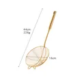 Écumoire en acier inoxydable doré 304 avec diamètre 18cm et manche long de 44cm - Or (Passoire À Fil A185)