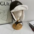 Winter thermal trapper hat with windproof fabric and thick fleece lining in dark brown - M (56-58cm) / Dark Coffee (Army Green)