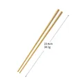Baguettes en acier inoxydable 304 dorées, longueur 23,4 cm et poids 34,1 g - Or