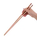 Extra lange 36 cm Edelstahl-Hot-Pot-Stäbchen in elegantem Roségold-Finish - Roségold