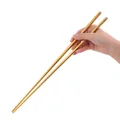 Goldene 304 Edelstahl Hot Pot Stäbchen mit Anti-Rutsch-Rillen und 36cm Hohlraum-Design - Gold