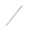 Portable 304 stainless steel telescopic metal straw in a polished silver finish - Silver Straw