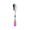 Mirror polished stainless steel spoon with rainbow gradient electroplated handle - Gradient Rainbow