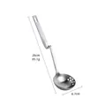 Écumoire en acier inoxydable 304 avec trou de suspension, 26 cm pour la cuisine - Argent / Petit