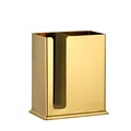 Goldener Organizer aus Edelstahl mit zwei Fächern, gebürstetem Finish und U-Öffnungen - Gold