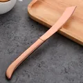 Gekarteld roestvrijstalen steakmes in een elegante roségouden afwerking - Roségoud