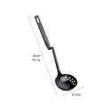 Écumoire en acier inoxydable 304 noir avec manche en Z suspendu, longueur 26cm - Noir / Petit