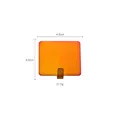 Selbstklebender Wandhaken aus Edelstahl mit violett-orangem Farbverlauf in quadratischer Form - Magisches Rot