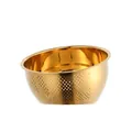 Colador dorado de acero inoxidable inclinado para lavar arroz y frutas - Dorado