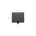 Black stainless steel square wall hook with brushed texture finish 4.8cm size - Black