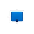 Blue square brushed metal adhesive hook, 4.8x4.8cm stainless steel wall hanger - Blue