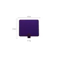 Square purple adhesive stainless steel wall hook with matte finish and 4.8cm size - Purple