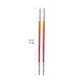 Bacchette in acciaio inox 304 con sfumatura arancio-rosso e lunghezza 21 cm - 21cm / Rosso Abbagliante