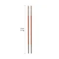 Bacchette in acciaio inox oro rosa e bianco da 21cm con punte antiscivolo - 21cm / Oro rosa