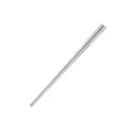 Bacchette in acciaio inossidabile 304 lucidato argento con design quadrato antiscivolo - 23.5cm / Argento