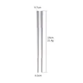 Bacchette in acciaio inossidabile 304 antiscivolo, lunghezza 19cm e peso 21,4g - 19cm / Naturale