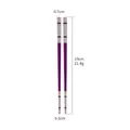 Bacchette in acciaio inossidabile 304 viola e argento con specifiche dimensionali - 19cm / Viola