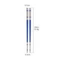 Bacchette in acciaio inox 304 blu e argento con anelli antiscivolo e lunghezza 19 cm - 19cm / Blu