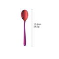 Cucchiaio in acciaio inox arcobaleno 15,4 cm con finitura in titanio viola - Rosso Magico
