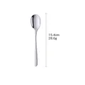 Cucchiaio in acciaio inossidabile lucido lungo 15,4 cm con finitura a specchio - Naturale