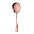 Elegant rose gold stainless steel serving spoon with a polished mirror finish - Serving Spoon / Rose Gold