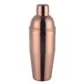 Three-piece stainless steel cocktail shaker in elegant rose gold mirror finish - Rose Gold