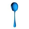 Sleek blue stainless steel serving spoon with a modern matte metallic finish - Serving Spoon (Blue)